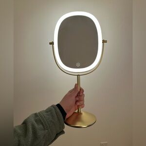 Gold Oval LED Vanity Mirror